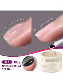 XEIJAYI 1支15克免擦拭底胶，可卸除LED透明底胶，持久光泽，适用于美甲灯、DIY美甲和家庭美甲产品。 - 無色 - 查看 2