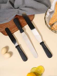 1pc 6"/8"/10" Stainless Steel Cake Knife, Cake Cream Scraper, Multiple Sizes Available, Suitable For Baking - Multicolor - View 5