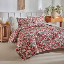 3pcs Bedding Set, Soft & Breathable Lightweight Bed Skirt, Super Fine Fiber Material, Printed Pattern Blanket, Suitable For All Seasons Home Decor, Ideal For Holiday Gifts, Oversized For Double Bed (1pc Comforter + 2pcs Pillow Covers), Pillow Insert Not Included - Hot Pink - View 3