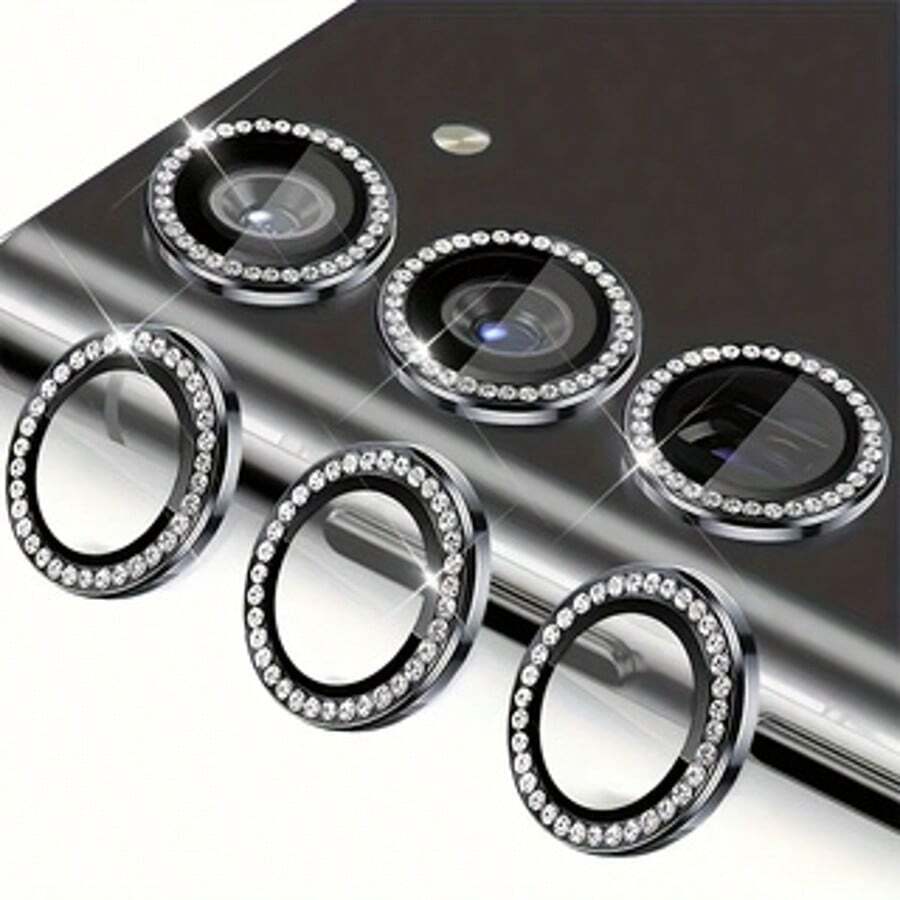 适用于三星 Galaxy S25FE、S25 Ultra、S24 Ultra、S24、S23 FE Plus、S25+、S24+、S24FE、S23FE 的后置摄像头镜头保护膜，兼容 A06、A15、A16、A24、A25、A34、A35、A54、A55 等机型。 - 黑色 - 查看 1