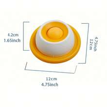 1pc Pet Licking Plate, Wet Food Slow Feeder, Yogurt Licking Toy, Suitable For Cats And Dogs To Clean Oral Cavity And Consume Energy - Orange - View 2