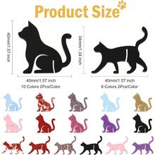 QY- Acrylic Ice Cream Bow Cat Heart Shape Goblet Marker Drink Markers Glass Markers Charms For Drink Cup Crafts Party Wedding Bar Birthday -9608 - CatShapeDrinkMarkers32pcs - View 2