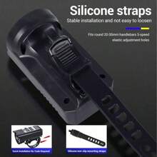 1pc Type-C Rechargeable 9 LED Bicycle Light - High Brightness Night Riding Light, Waterproof And Easy To Install. Suitable For Mountain Bikes, Off-Road Bikes And Outdoor Adventures. - Multicolor - View 10