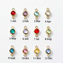 Custom Gold Name Necklace, Name And Birthstone Necklace, Birthstone Necklace, Personalized Gift For Her, Gift For Mom, Anniversary Gift - Multicolor 2 - View 5