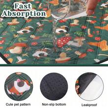 1 Pack Washable Guinea Pig Cage Liner, Reusable Guinea Pig Mat, Waterproof Super Absorbent Pee Pads For Small Animals - Multicolor - View 5