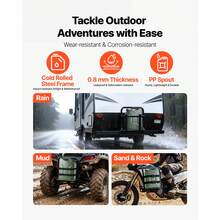 Metal Fuel Container, 5.3 Gallon, Fuel Jerry Can With Spout And Comfort Handle, 6 L/Min Max Flow Rate, Leakproof & Corrosion-Resistant Metal Gas Tank Most Cars Motorcycle ATV UTV, Green, 2 Packs - 2 Pieces 5.3gal Green - View 5