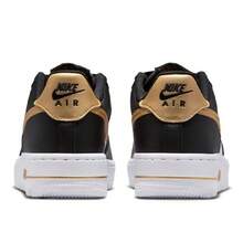 Big Kid's Nike Air Force 1 Black/Metallic Gold-Black (CT3839 009) - Black - View 5