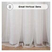 Curtains 52x84 Inch, Polka Dot Sheer Curtains For Bedroom, Double Layer Blackout Window Treatments, Grommet Top, 2 Panels - 如圖 09 所示 - 查看 6