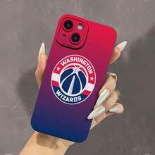 Funda de teléfono con espejo y diseño del logo de los Washington Wizards. Perfecta para los aficionados al baloncesto, funciona también como espejo y es compatible con  17,  16 Pro Max,  15 Pro Max,  13 y  12. Fabricada en TPU resistente, ofrece una protección fiable contra golpes y caídas. Un regalo ideal para deportistas, familiares, amigos o cualquier ocasión especial como cumpleaños, fiestas o aniversarios. - Negro - Ver 2