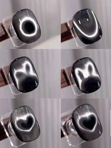 6pcs Cat Eye Nail Polish Gel Magnetic Set, Strong Magnet, Thick Y-Shaped Heart-Shaped Multi-Function Nail Art Magnetic Tool, Nail Art Supplies, Nail Art Tools, Nail Art Tools, Nail, Nail Art Tools, Suitable For Press-On Nails - Multicolor - View 5