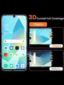 4pcs 9H High Definition Ultra-Clear Tempered Glass Screen Protector Compatible With Samsung Galaxy A16 5G, A56, A36, A55, A54, A35, A34, A33, A32, A17, A15, A14, A13, A12, A70, A71, A51, A50S, A25, Scratch-Resistant, Fingerprint-Friendly - Clear - View 3