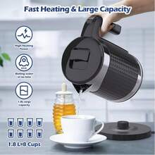 LapEasy Electric Kettle 1.8L, Water Boiler & Heater, Stainless Steel Filter And Inner Lid, Auto-Shutoff & Boil-Dry Protection - 查看 4