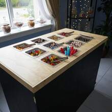 TendenciaBarra Snacks Mesa Plegable Dulces Negro Y MaderaCalidad premium - 1 - Ver 4