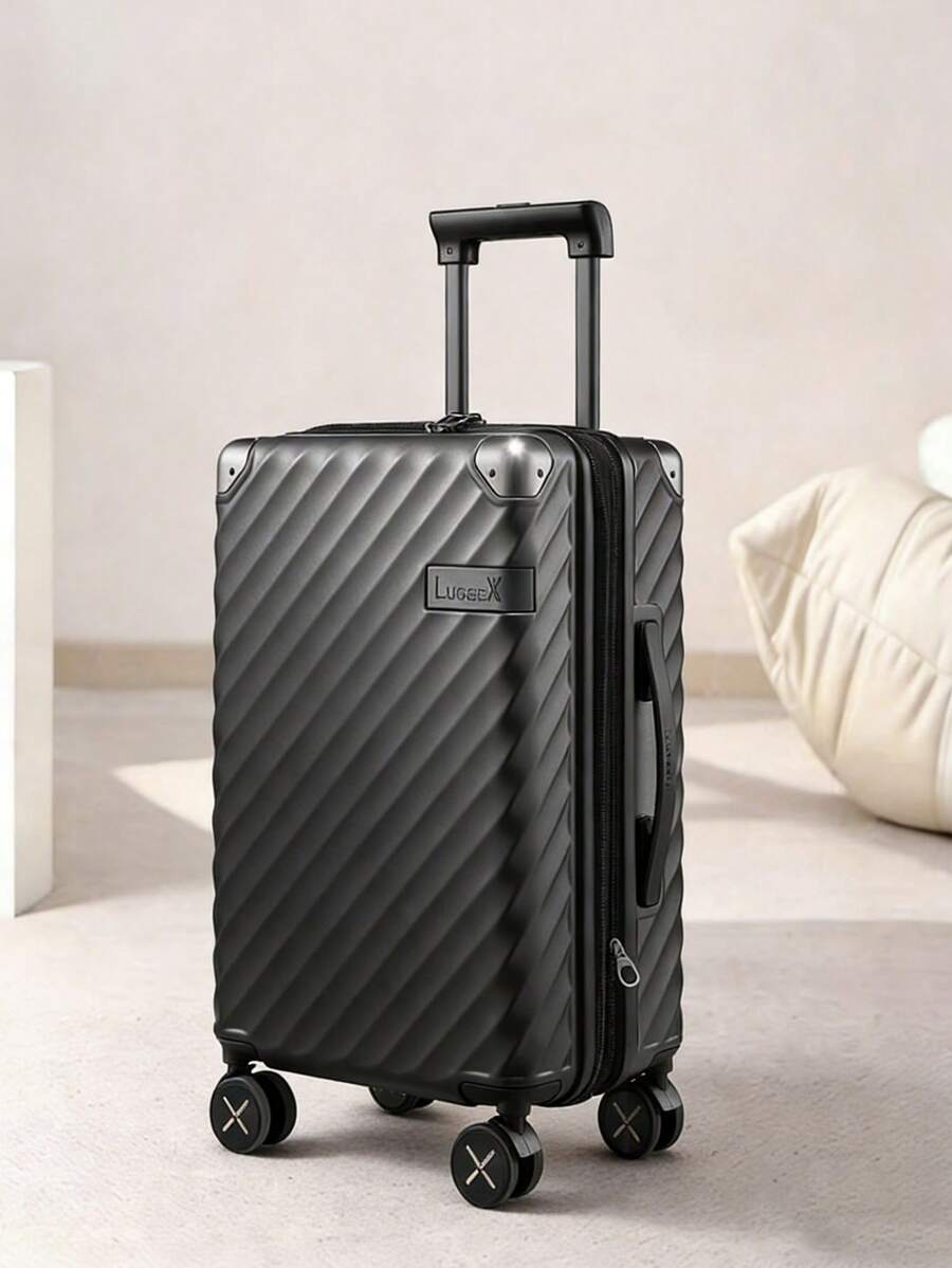 Carry On Luggage 22x14x9 Airline Approved, KVC Expandable Polycarbonate Hard Shell Suitcase For Travelling (EX-Core, Charcoal Metallic, 20 Inch, 40L-44L) - 炭灰色金屬色 - 查看 1