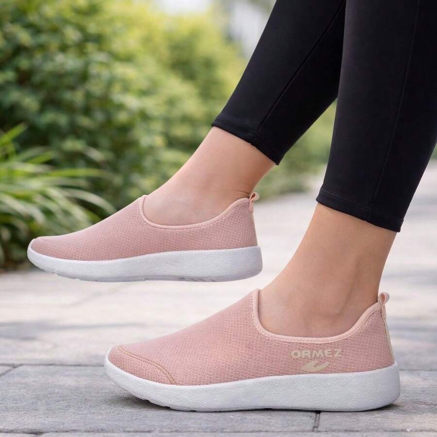 Women Walking Shoes - Baby Pink - View 1
