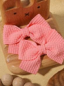 10pcs Girls Hair Bow Hair Clips, Simple Bangs Clips For Toddler Kids, Non-Damaging Alligator Hair Clip Barrettes, Suitable For Daily Use