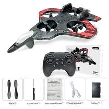 TOKQI Wireless Remote Control Drone, Fighter Toy Quadcopter With Durable Lights And Hovering Function, Equipped With Protective Frame, Adjustable Speed, Optical Flow Hovering, Headless Mode, One-Key 360° Flip, Easy For Beginners, Perfect Gift For Holidays - Multicolor - View 13