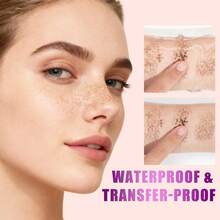 W3W Freckle Stamp, Waterproof & Long-Lasting Faux Freckles, Create Natural Makeup Look, 5-Point Realistic Sun-Kissed Freckle Effect, Easy To Use, Great Gift For Her - Multicolor - View 4