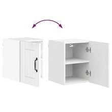 vidaXL Armoire de cuisine Blanc brillant 30 x 31 x 40 cm - Blanc - Voir 11