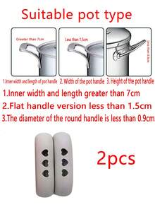 1pc/2pcs/4pcs/Set Silicone Pot Handle Covers, Silicone Heat Resistant Handle Holder, Creative Hollow Design, High Temperature Resistant & Anti-Slip, Kitchen Pot Handle Protector, Suitable For Deep Frying Pan, Cast Iron Skillet, Metal Pot And More - Multicolor - View 13