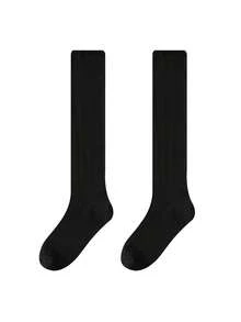 2双装男士中长商务正装长筒袜超薄高筒袜及膝隐形无缝筒袜正装袜 - 彩色 - 查看 10