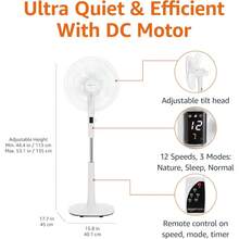 mhjAmazon Basics Ventilador de Suelo Corriente Continua 40 6 cm 12 Velocidades Control Remoto 3 Modos 10 Aspas de Doble Capa Temporizador Eficiencia Energética Motor Silencioso 28 W Blancosleeping Bags - 219156753 - Ver 3