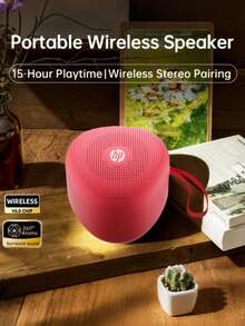 HP BTS09 Bluetooth Speaker, Powerful Bass And Stereo, Portable Mini Wireless Speaker, Suitable For Outdoor Use, Genuine HP Product - Multicolor - View 16