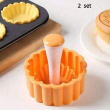 1/2件装塑料糕点模具，适用于烘焙迷你挞皮、糕点、芝士蛋糕、迷你派和甜点 - 彩色 - 查看 11