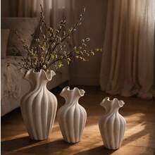 1 قطعة إناء زهور مدمج بارتفاع 20 سم، مناسب لديكور سطح الطاولة مع الزهور الجافة أو الطازجة، تصميم سطح مطفي، طراز حديث يناسب ديكور المنزل للشباب والبالغين والمراهقين - متعدد الألوان - مشاهدة 10