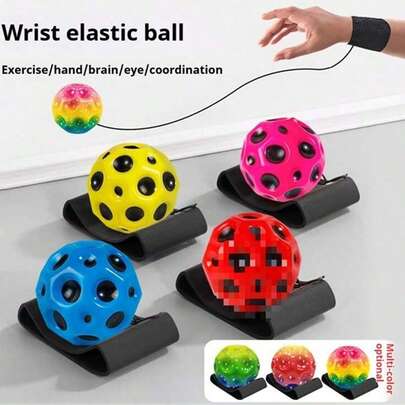 1个腕部弹力球 - 弹力强劲，质地光滑 - 生日、节日、惊喜、季节性、愚人节、复活节的完美礼物 - 礼品、玩具、户外玩具