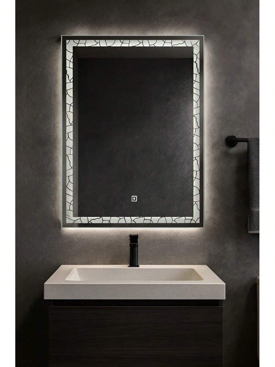 TendenciaEspejo Luz Led Touch Pared Tocador Baño Vestidor 3 Luces Rectangular Luxury 3dCalidad premium - 1 - Ver 1