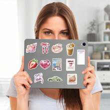50 Sheets Junk Journal Scrap Graffiti Stickers Decoration Planner Stationery Suitcase Note Waterproof Stickers - 1 - 查看 4