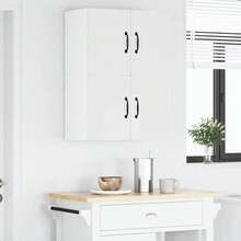 vidaXL Armario de cocina con estante blanco brillante 60 x 31 x 40 cm - Blanco - Ver 4