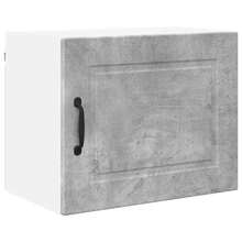 vidaXL Armoire de cuisine avec porte 2 pcs Gris béton 50 x 31 x 40 cm - Gris - Voir 5