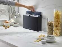 Joseph Joseph Folio 4-Piece Colour Coded Cutting Board Set, Slimline Case For Organized Kitchen Storage, Sage Green - Màu A - Xem 5