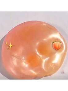 1/2/4件装透明水晶史莱姆套装，蜜桃粉色果冻方块闪光脆皮史莱姆，成人减压玩具，弹性好，不粘手 - 彩色 - 查看 5