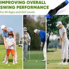 RUNJIG 2026 Golf Grip Trainer, Golf Training Aid, Portable To The Practice Area, Grip Trainer Helps Train Correct Hand Position, Golf Accessory Improves Swing Rhythm - Blue - View 4