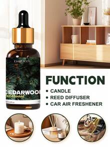 EMBRACEX. Minyak Esensial Cedarwood 30ml, Minyak Esensial Premium, Cocok untuk Diffuser, Aromaterapi, Pembuatan Lilin dan Sabun, Hadiah Pewangi - minyak esensial kayu cedar - View 5