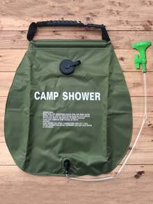 1个5加仑/20升便携式露营淋浴袋 | 可拆卸软管，方便携带 | 带开关淋浴喷头 | 旅行淋浴 | 适用于海滩、徒步旅行、露营、户外活动的便携式淋浴 - 彩色 - 查看 9
