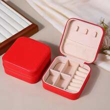 Mini Jewelry Travel Case, Small Portable Jewelry Storage Box, Compact Display Box For Rings, Earrings, Necklaces, Gift For Girls, Women, Mothers, Weddings, Birthdays - Multicolor - View 5