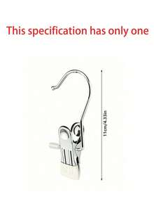 20个/10个/1个不锈钢衣夹，便携式裤夹，带挂钩阳台洗衣夹，适合收纳男女衣物、袜子、毛巾、帽子、围巾，四季皆宜，适合日常居家、卧室整理、旅行度假、房间浴室收纳/厨房/储物/浴室 - 彩色 - 查看 20