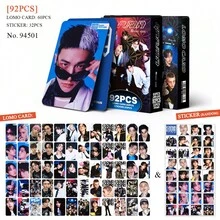 92 PEZZI SET DI FOTO E ADESIVI KPOP StrayKi Ds (SKZ) <Karma>, Carte LOMO HD e Collezione Album '5 Stelle', Articoli da collezione per fan di Bang Chan, Changbin, Fe Lix, Seung Min, I.N, Accessori musicali pop, Regalo per compleanni e festività per fan - Multicolore - Visualizzare 4