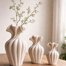 1 قطعة إناء زهور مدمج بارتفاع 20 سم، مناسب لديكور سطح الطاولة مع الزهور الجافة أو الطازجة، تصميم سطح مطفي، طراز حديث يناسب ديكور المنزل للشباب والبالغين والمراهقين - متعدد الألوان - مشاهدة 5