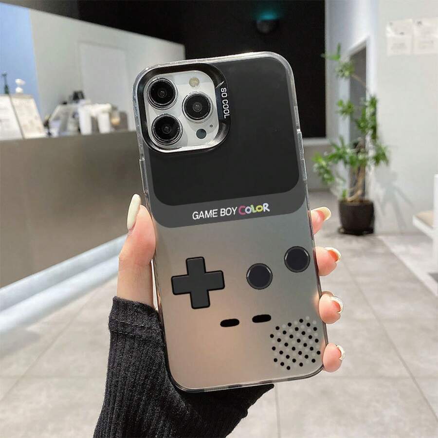 Case Compatible With Retro Game Console 15 Pro Max 14 Silver Case 13 Creative Full Coverage 12 Personalized 11 - Silver 1 - View 1