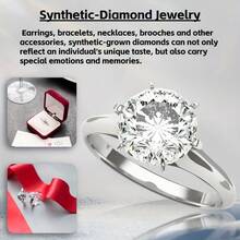 3.40CT/E/VS2 Round Synthetic-Rhinestone With IGI, Ideal Main Synthetic-Rhinestone For Ring Necklace And Pendant Earring, Perfect For Jewelry Making& DIY Accessories& Wedding& Anniversary Gifts - 3.40CT/E/VS2/Round - View 2