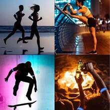 mhj4 pulseras LED recargables por USB banda reflectante ajustable de  para correr ciclismo deportes al airesleeping Bags - 219162316 - Ver 6