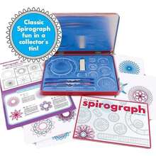Juego de diseño de espirografía, kit de arte en espiral con kit de diseño clásico en una lata de coleccionista para niños a partir de 8 años - 1 Pack (Tin Set)-Spirograph Set de diseño de lata - Ver 3