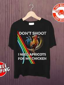 Limited Arc RaidersVintage T-Shirt_Don't Shoot I Need Apricot For My Chicken, Goop Goop Goop T-Shir - 黑色 - 查看 1