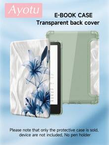 Ayotu Lily Pattern Computer Case And Kindle E-Book Case Are Compatible With 10th Generation, 11/Air 4th/Air 7th/9.7 Inches,Kindle (11th Generation -2024 Release) (6 Inches) Kindle Paperwhite 12th Gen 2024, It's A Great Holiday Gift With Stylish And Simple Patterns. - Multicolor - View 7