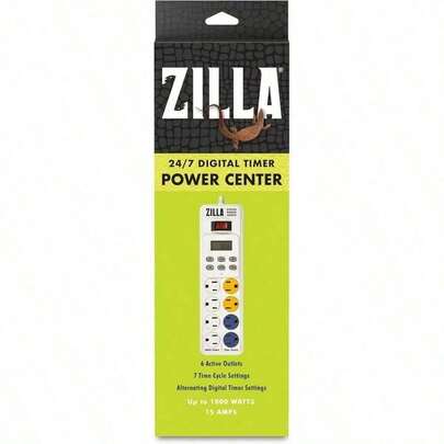 Zilla Reptile Habitat iluminación y terrario centro de energía térmica digital Natural